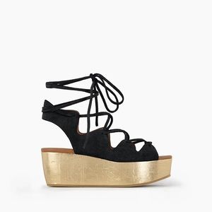 See By Chloé Black Suede Gladiator Sandals